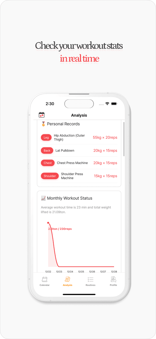 HealthLog App Screenshot 2